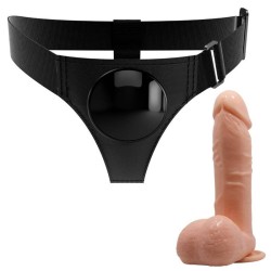 harnais slips harnais universel avec gode tom 20 cm naturel