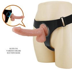 slip harnais harnais universel avec gode kevin 19 cm naturel