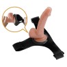 slip harnais harnais universel avec gode kevin 19 cm naturel