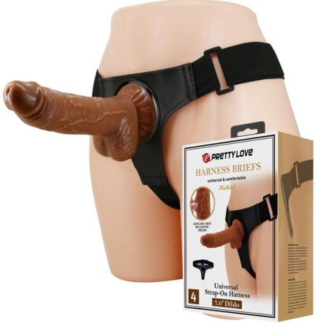 slip harnais harnais universel avec gode micheal 20 cm noir