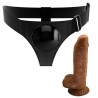 slip harnais harnais universel avec gode micheal 20 cm noir