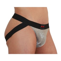 001 jock beige brillant - noir l