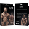 harnais jock strap en cuir écologique pour hommes