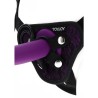 harnais en dentelle  strap-on violet