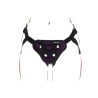 harnais en dentelle  strap-on violet