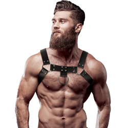 harnais de poitrine en éco-cuir pour hommes