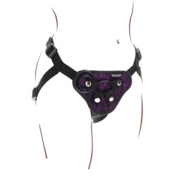 harnais en dentelle  strap-on violet