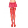 collant rouge avec haut en dentelle