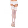bas blancs avec dentelle large