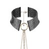 désir métallique collier métallisé noir