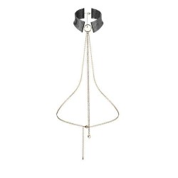 désir métallique collier métallisé noir