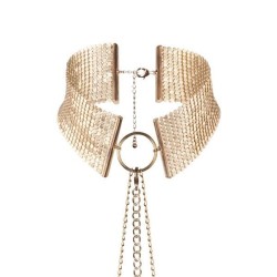 désir métallique collier métallisé doré