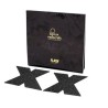 indiscrets flash cross nipple caps noir