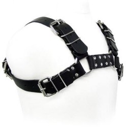 harnais bull dog noir