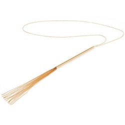 magnifique collier chaîne - fouet métal