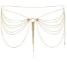 magnifique bijou chaîne métal pour taille dorée