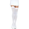 cuisses hautes en nylon blanc