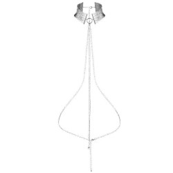 désir métallique collier métallisé argent