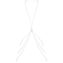 magnifique chaînes métalliques pour le corps 8 argent
