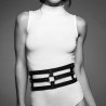 indiscrets ceinture labyrinthe avec bracelet noir