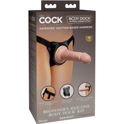 elite harnais réglable avec gode 15.2 cm pour débutants