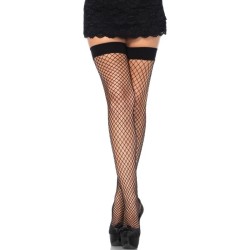 cuisses résille noir taille unique