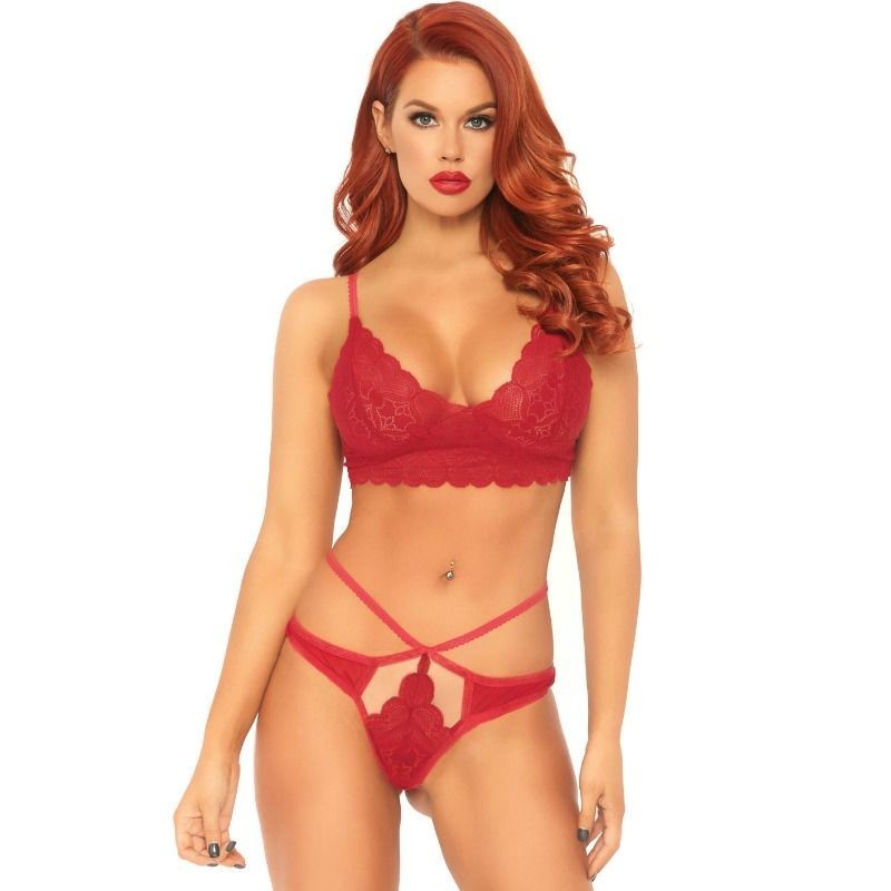 ensemble 2 pièces bralette et string en dentelle s-m ensemble 2 pièces bralette et string en dentelle s-m