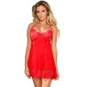 babydoll avec noeud rouge l - xl
