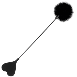 fouet plume damour noir 40 cm