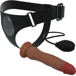 culotte harnais universelle kyton avec gode squirting 19 cm mulato