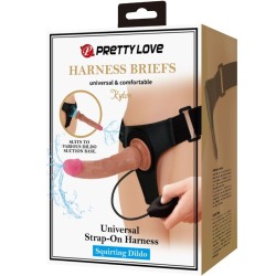 culotte harnais universelle kyton avec gode squirting 19 cm mulato