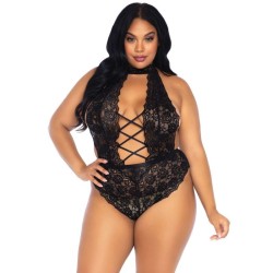 teddy sans crothless en dentelle florale taille plus