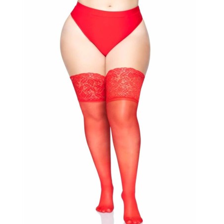 stay ups sheer cuisse haut grande taille