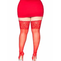 stay ups sheer cuisse haut grande taille