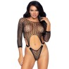 top body avec thong dos taille unique - noir