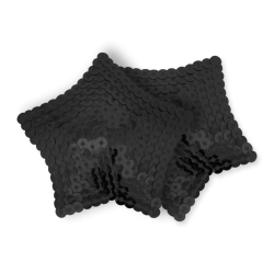 couvre-teton etoile paillettes noires