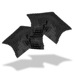 couvre-teton etoile paillettes noires