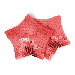 cache-teton etoile pailletee rouge