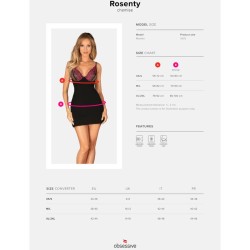 chemise rosenty & string m-l
