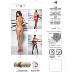 tiopen 001 collant rouge 1-2 20 den