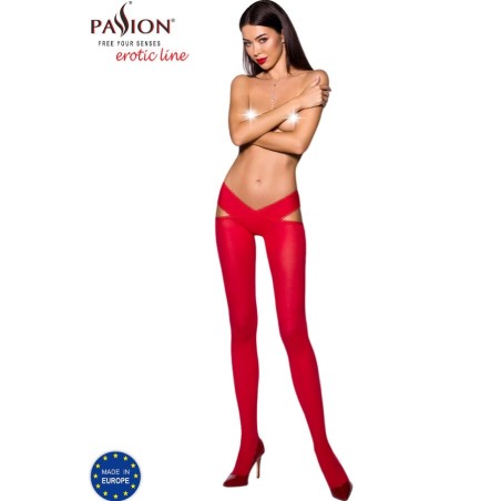 tiopen 005 collant rouge 1-2 60 den