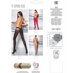 tiopen 005 collant rouge 3-4 60 den