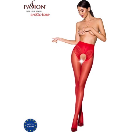 tiopen 006 collant rouge 1-2 30 den