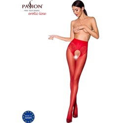 tiopen 006 collant rouge 3-4 30 den