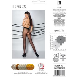tiopen 022 collants noir-rouge 1-2 20 den