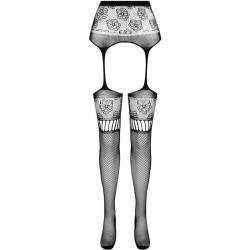 collant s030 avec jarretière noire taille unique
