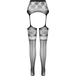 collant s030 avec jarretière noire taille unique