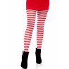 collants  rayures blanc-rouge