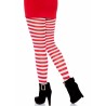 collants  rayures blanc-rouge