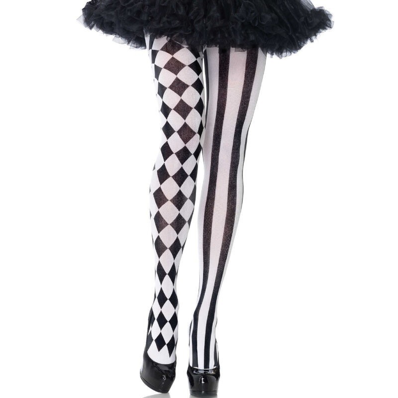 collants arlequin noir-blanc collants arlequin noir-blanc